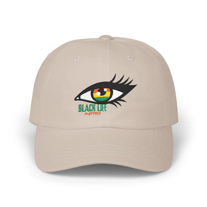 Dad Cap — Embroidered Eye "Black Life, Next Year" Dad Hat