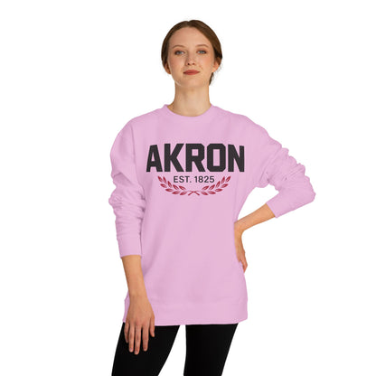 Akron Est. 1825 Crewneck Sweatshirt — Vintage City Pride Pullover