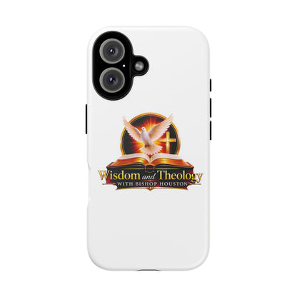 Wisdom and Theology Phone Case — Christian Dove & Cross Protective Tough Case