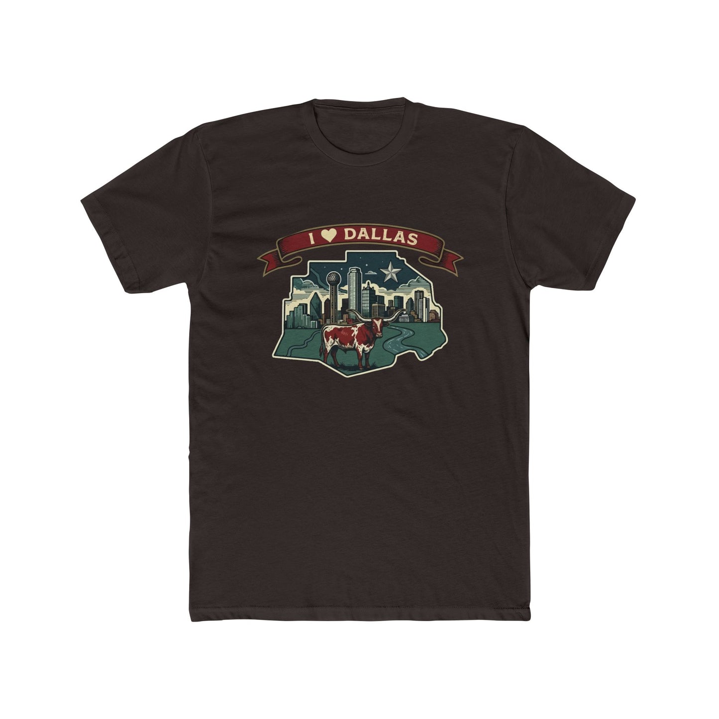 I Heart Dallas Tee — Vintage Dallas Skyline T-Shirt