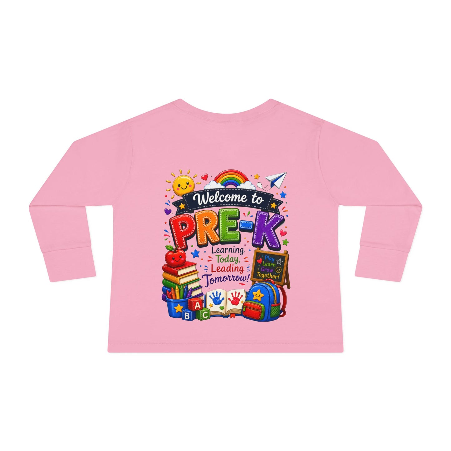 Welcome to Pre-K Toddler Long Sleeve Tee - Back to School Preschool Shirt