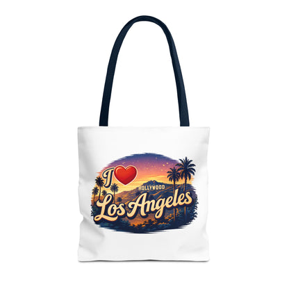 I  Los Angeles Tote Bag – Retro Sunset Hollywood Palm Tree Beach Souvenir