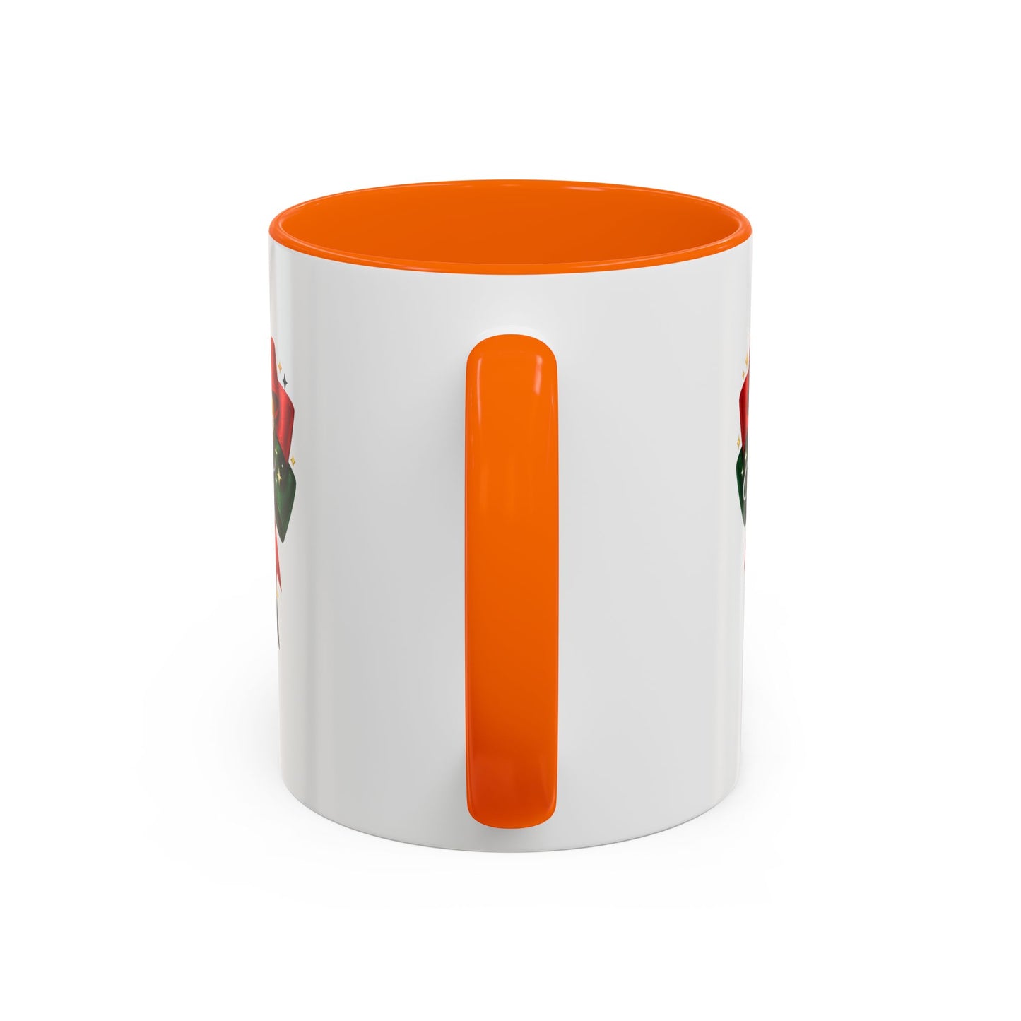 Juneteenth Ribbon Coffee Mug — Black/Red/Green Celebration Accent Mug