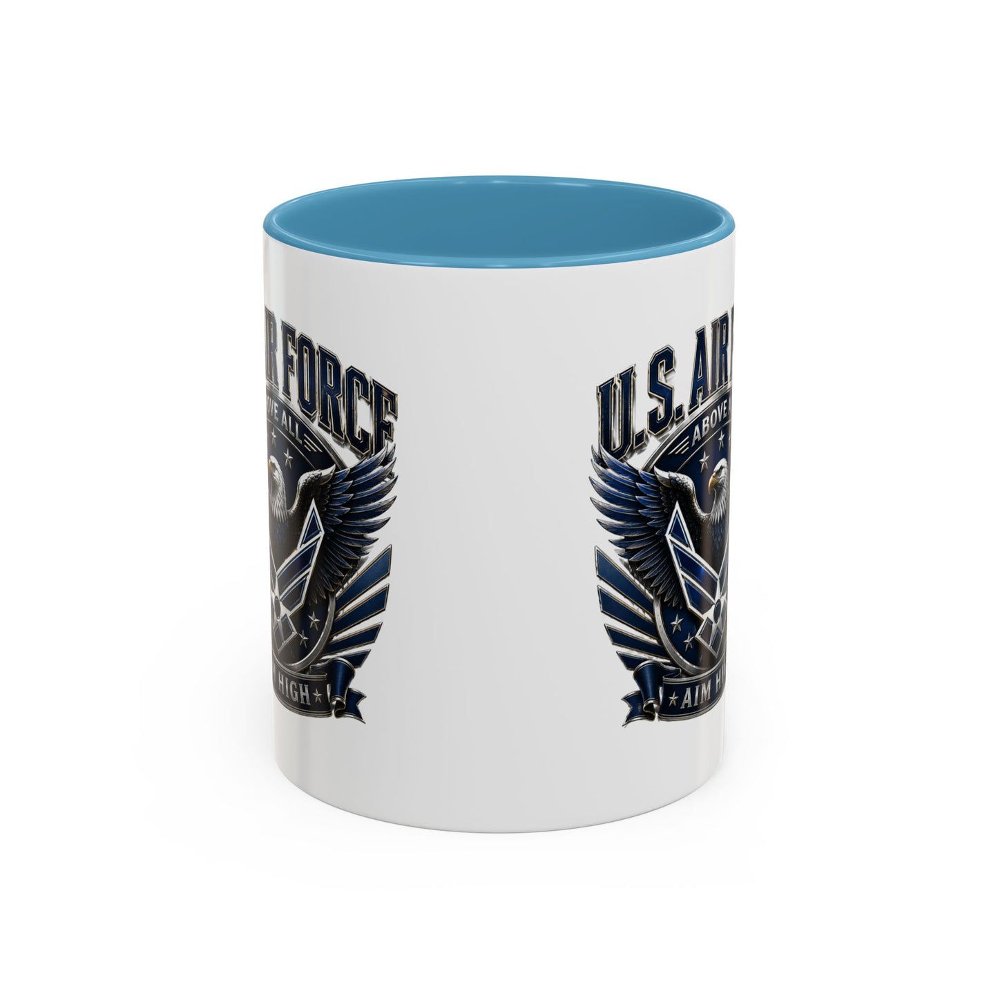 U.S. Air Force Eagle Coffee Mug – "Aim High" Accent Ceramic Mug (11/15oz)