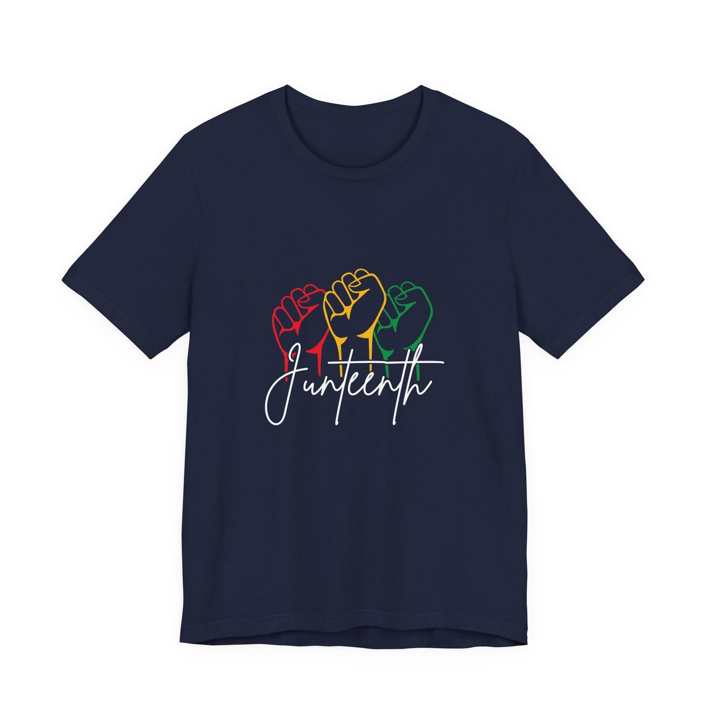 Juneteenth Fist T-Shirt — Pan-African Colors Celebration Tee