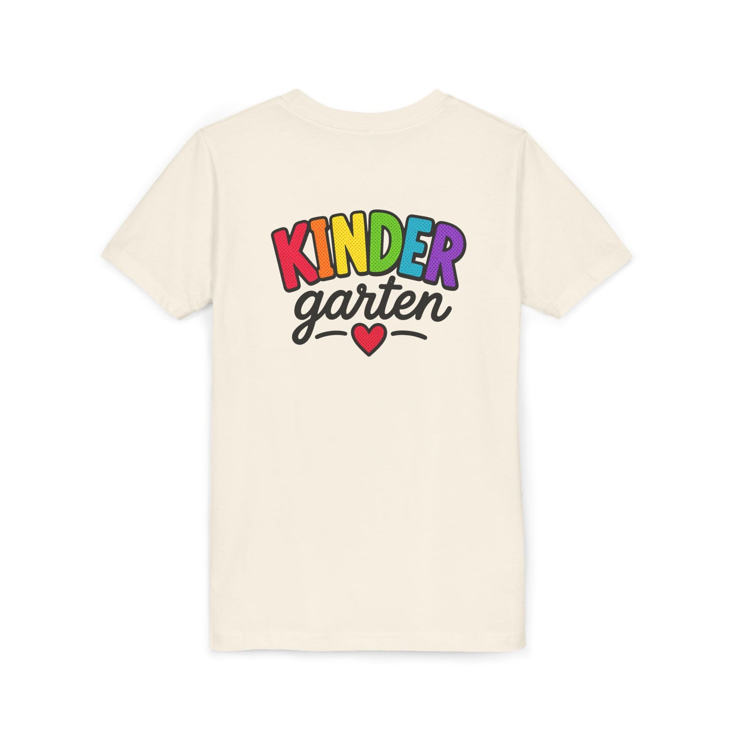 Kindergarten Rainbow Youth Tee — 'Kindergarten' Colorful Back-to-School Shirt
