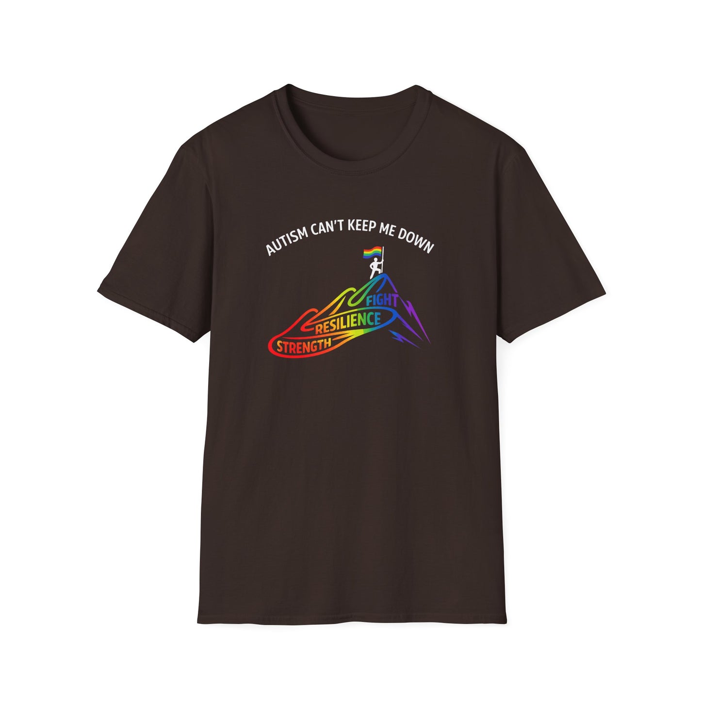 Autism Can't Keep Me Down Fight Resilience Strength T-Shirt