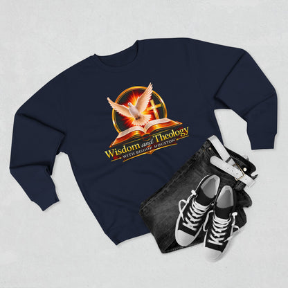 Wisdom & Theology Sweatshirt — Dove, Bible & Cross Christian Crewneck