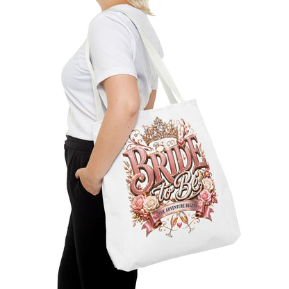 Bride-to-Be Floral Tote Bag - Bachelorette Gift & Bridal Shower Accessory