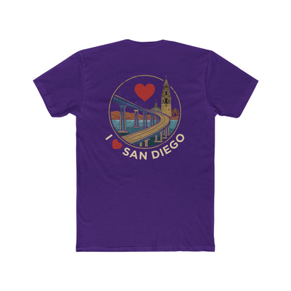I Heart San Diego Crew Tee — Vintage Bridge & Tower Graphic