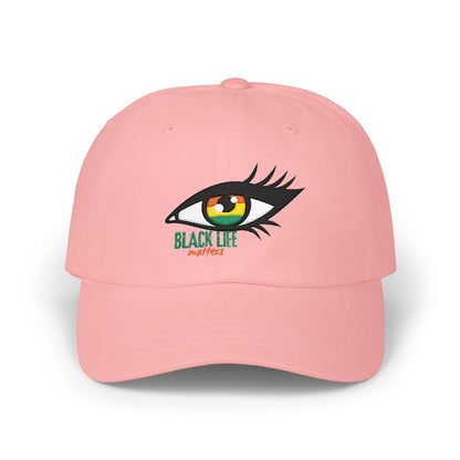 Dad Cap — Embroidered Eye "Black Life, Next Year" Dad Hat
