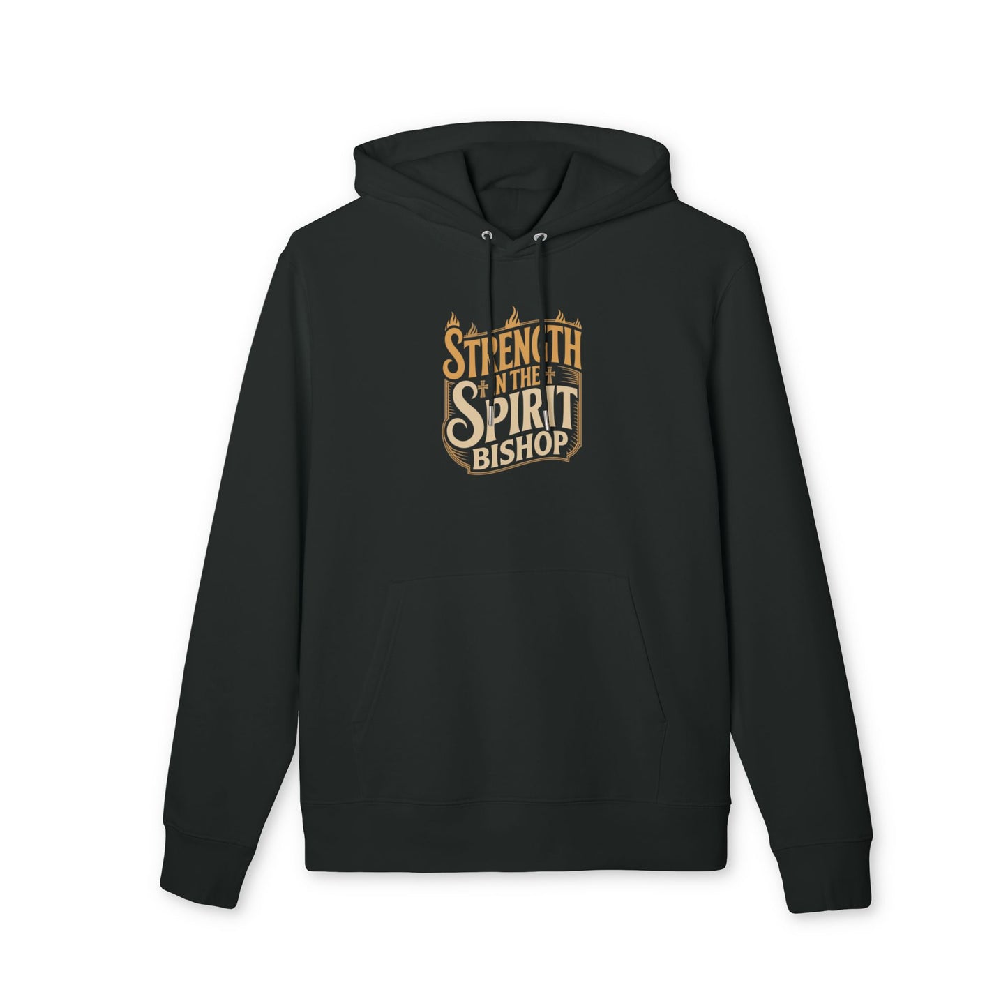 Strength in the Spirit Bishop Hoodie — Inspirational Christian Faith Pullover