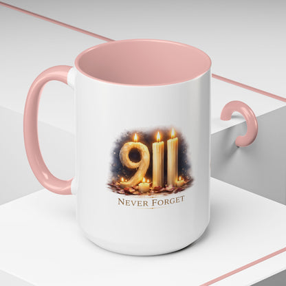 9/11 Never Forget Memorial Coffee Mug