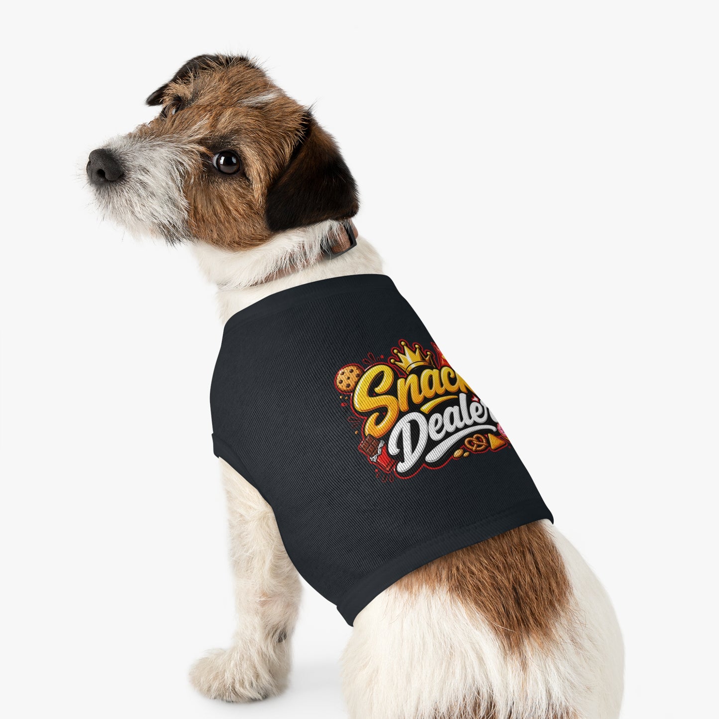 Snack Dealer Pet Tank Top – Funny Treat Lover Dog Shirt