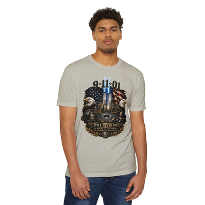 9/11 We Will Never Forget Memorial T-Shirt
