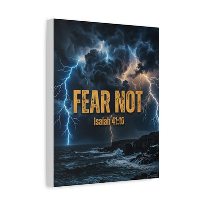 Fear Not - Isaiah 41:10 Canvas Wall Art