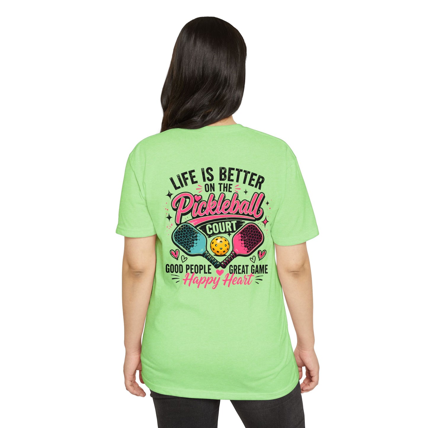 Pickleball T-Shirt – "Life Is Better on the Pickleball Court" Graphic Tee