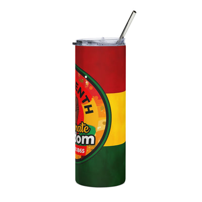 Juneteenth Stainless Tumbler — "Celebrate Freedom" 20oz Insulated Travel Cup