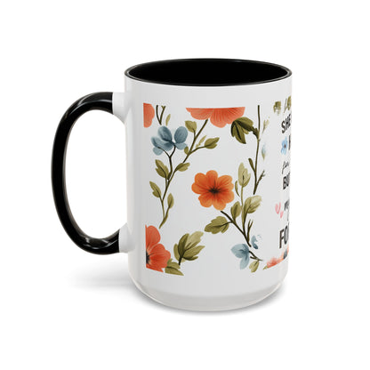She Held My Hand Forever Floral Coffee Mug