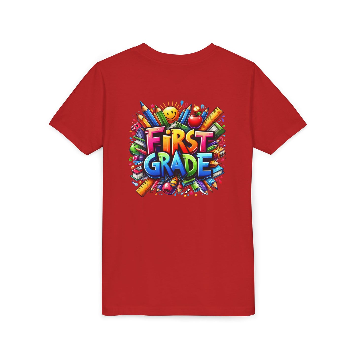 First Grade Kids Tee — Colorful Back-to-School Shirt for Boys & Girls