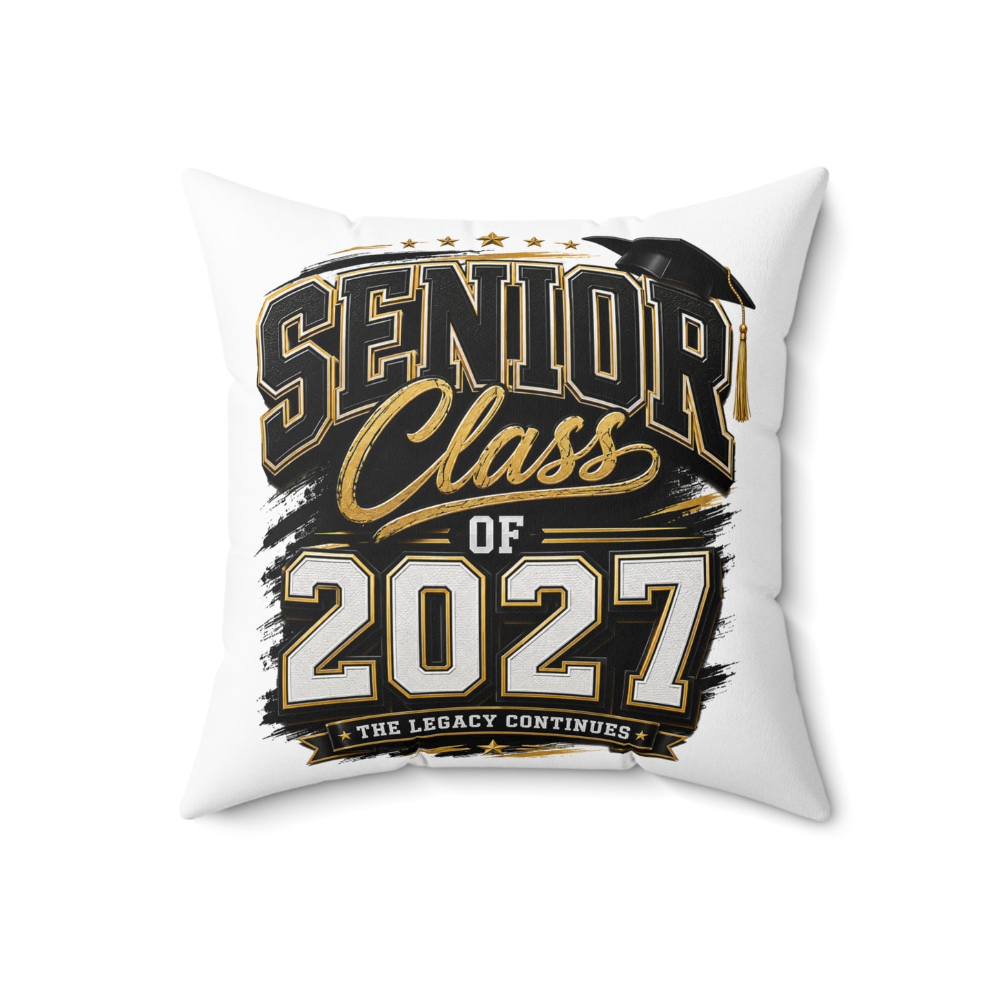 Senior Class of 2027 Decorative Pillow — Graduation Keepsake