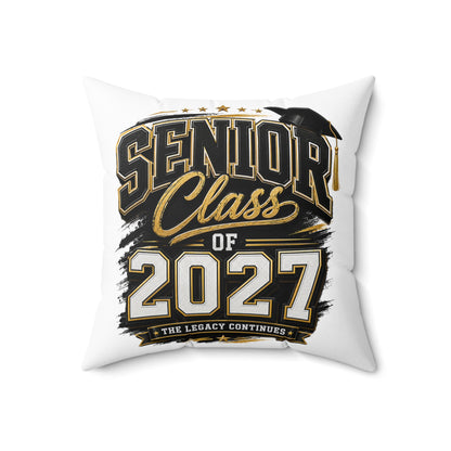 Senior Class of 2027 Decorative Pillow — Graduation Keepsake
