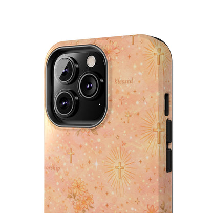 Blessed in Grace Phone Case | Christian floral iPhone Case