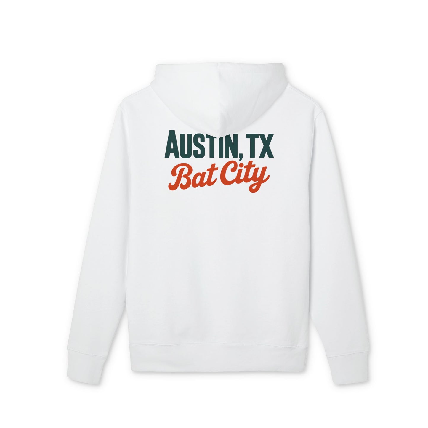 Austin, TX Bat City Hoodie – Retro Script City Pride Pullover