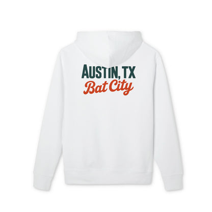 Austin, TX Bat City Hoodie – Retro Script City Pride Pullover