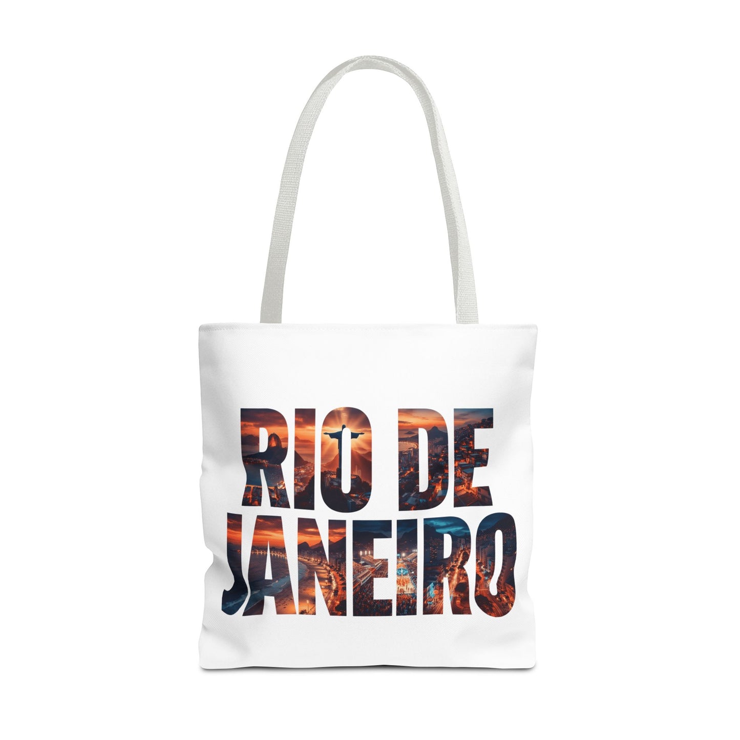 Rio de Janeiro Sunset Tote Bag — Travel Beach Cityscape Graphic Tote