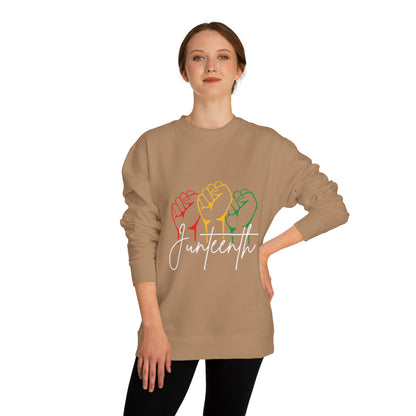 Juneteenth Fist Sweatshirt - Juneteenth Celebration Pullover