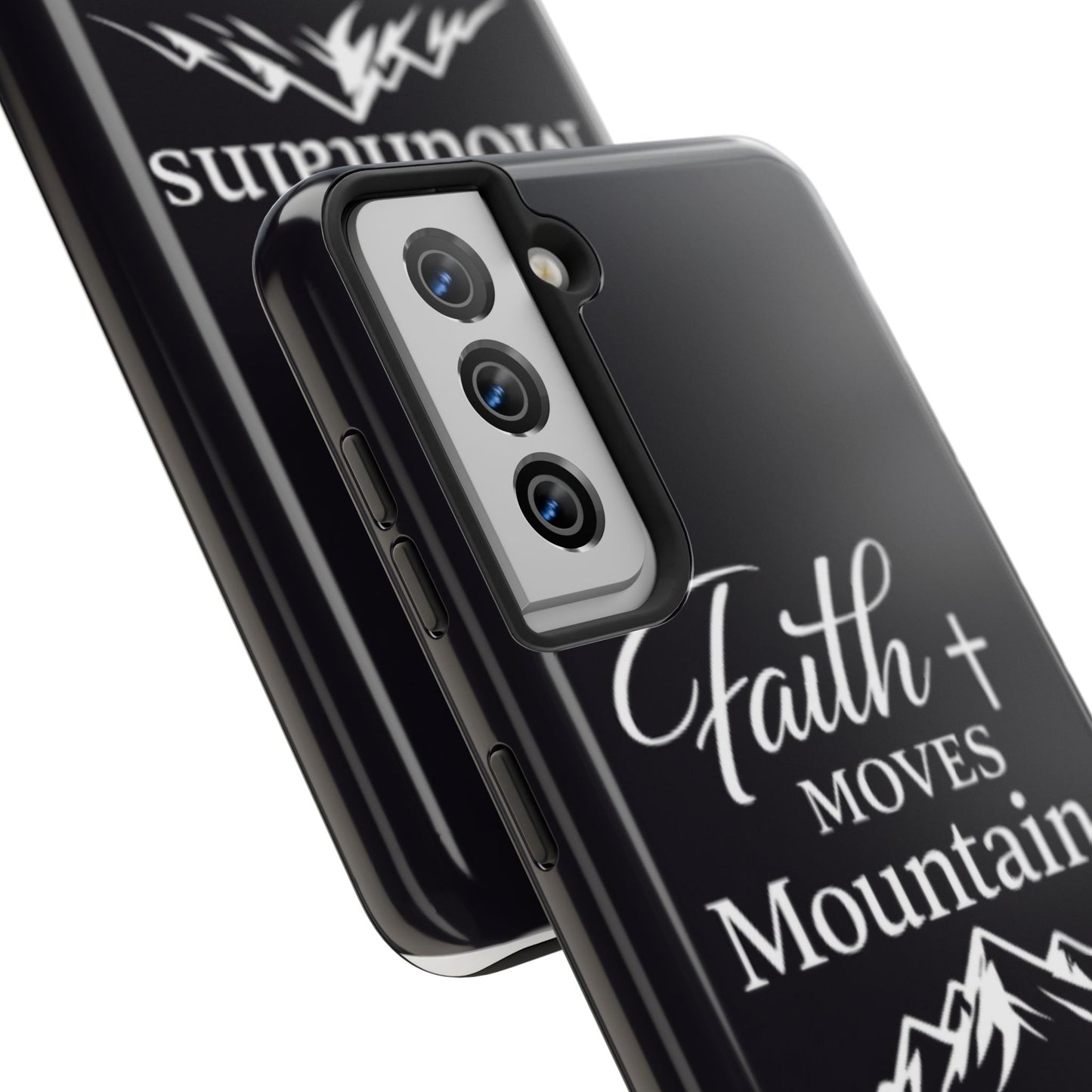 Faith Moves Mountains Tough Phone Case — Christian Inspirational Mountain Design