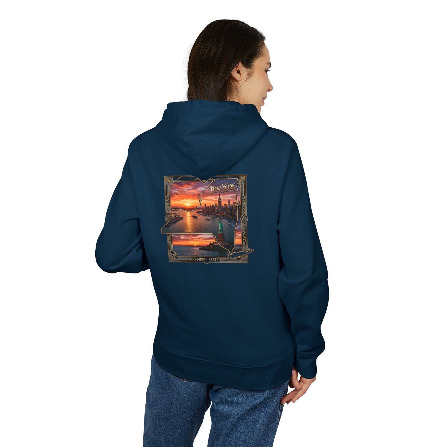 Sunset Harbor Hoodie — Coastal Sunset Graphic Pullover