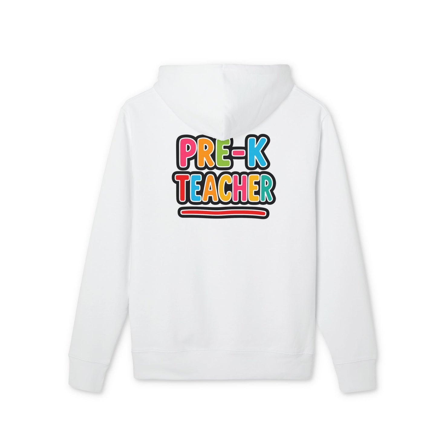 Pre-K Teacher Hoodie — Colorful Backprint Teacher Appreciation Gift