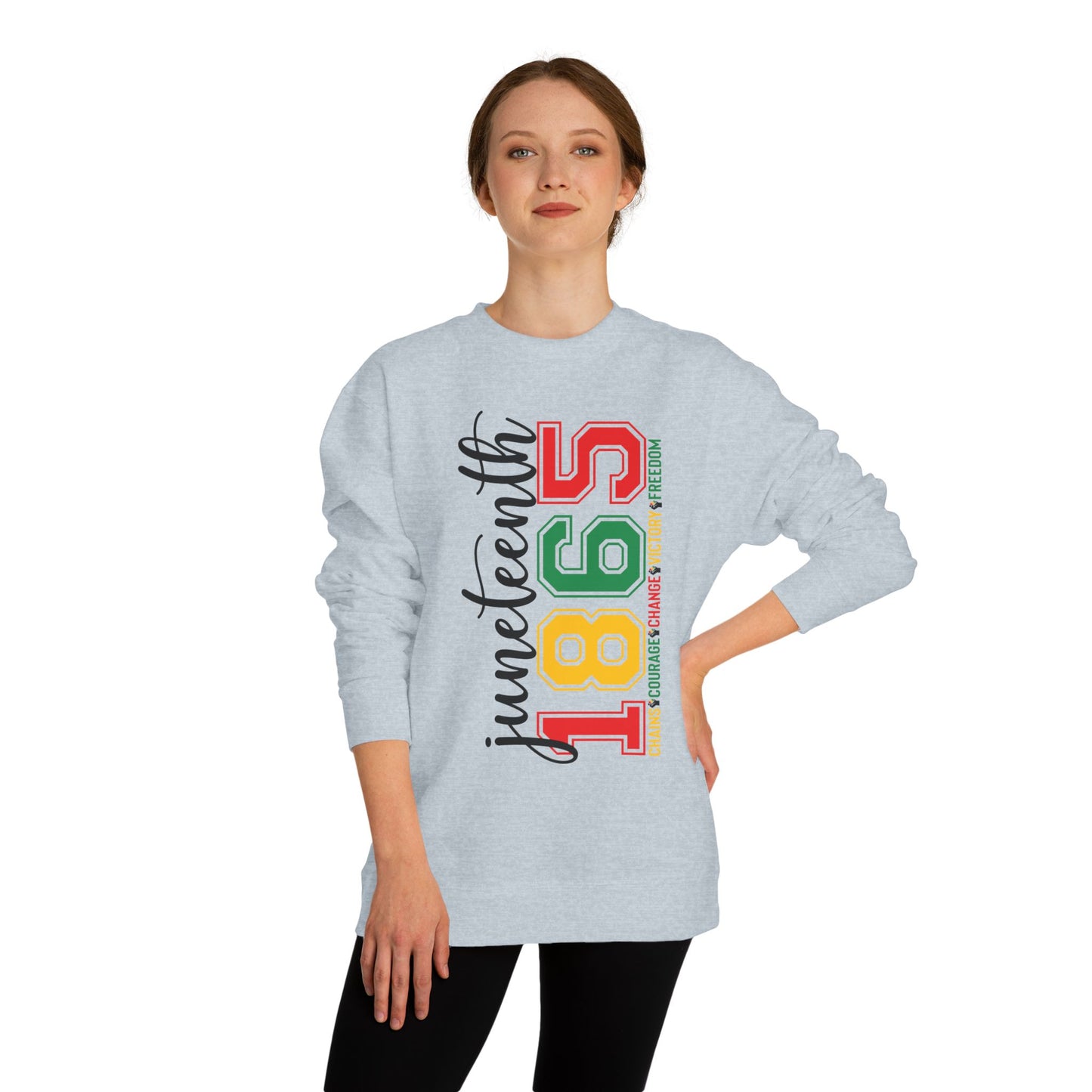 Juneteenth 1865 Crewneck Sweatshirt – Black History Celebration Pullover