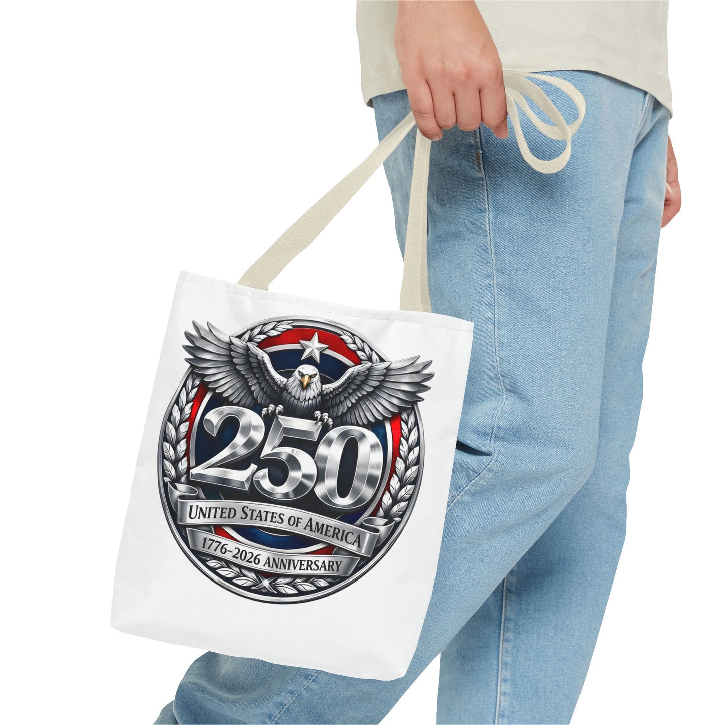250th USA Anniversary Tote Bag — Patriotic Eagle 1776–2026 Commemorative Tote