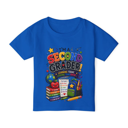 Second Grader Toddler T‑Shirt - "I'm a Second Grader" Back-to-School Cute Kids Tee