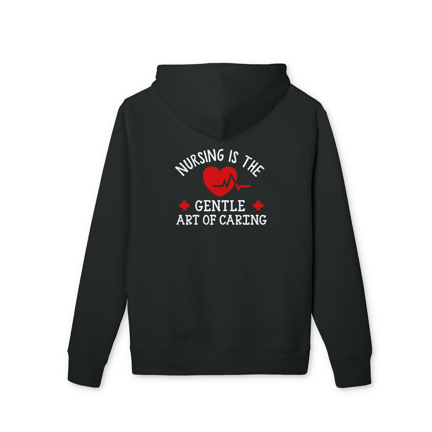 Heartbeat Medical Hoodie — Red Heart EKG Graphic