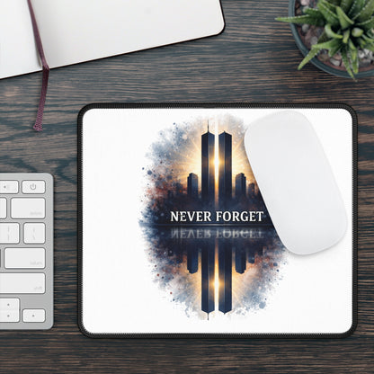 Never Forget Gaming Mouse Pad — 9/11 Tribute Skyline Memorial Mousepad