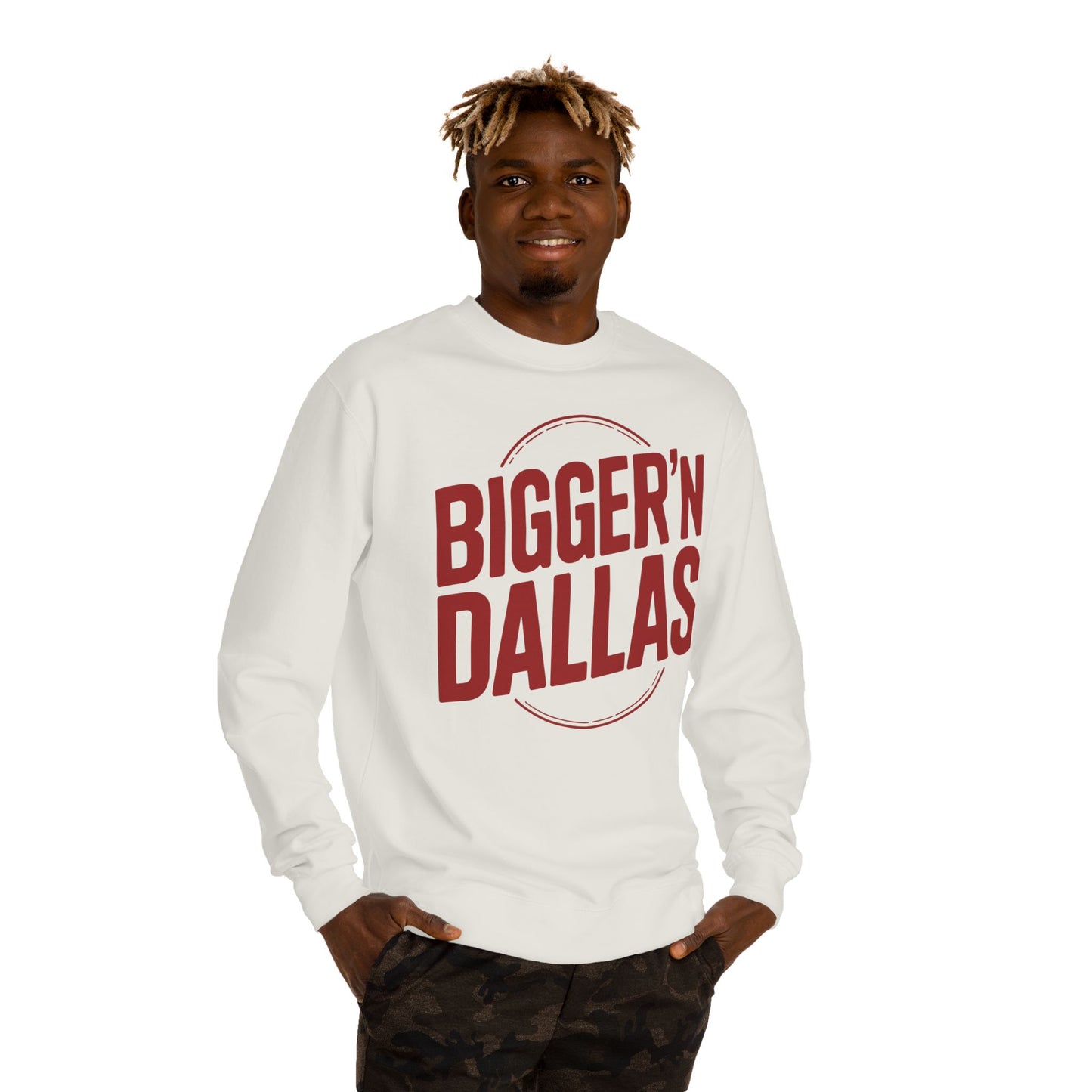 Bigger'n Dallas Crewneck Sweatshirt — Retro City Pride Pullover