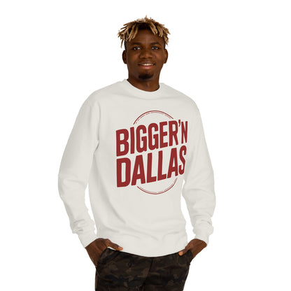 Bigger'n Dallas Crewneck Sweatshirt — Retro City Pride Pullover