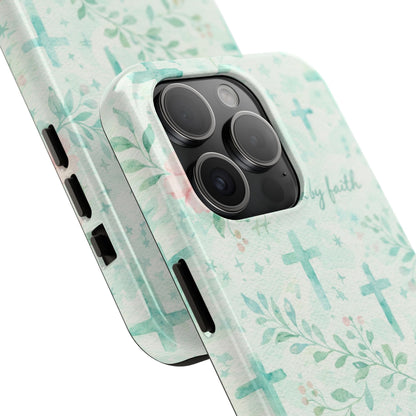 Walk By Faith Phone Case | Christian floral iPhone Case