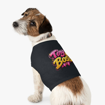 Tiny Boss Pet Tank Top — Cute Crown Dog Cat Tee