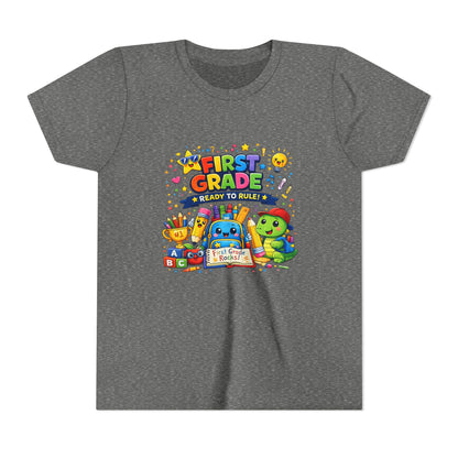 First Grade Youth T‑Shirt – "First Grade Ready to Rule" Cute Back-to-School Tee