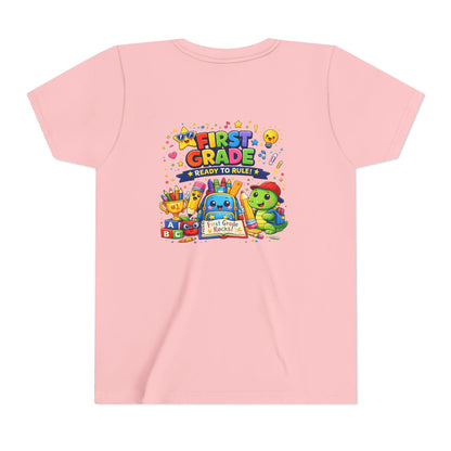 First Grade Youth T‑Shirt – "First Grade Ready to Rule" Cute Back-to-School Tee