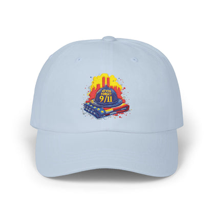 Dad Cap – 9/11 Tribute Firefighter Helmet & American Flag Embroidered Hat