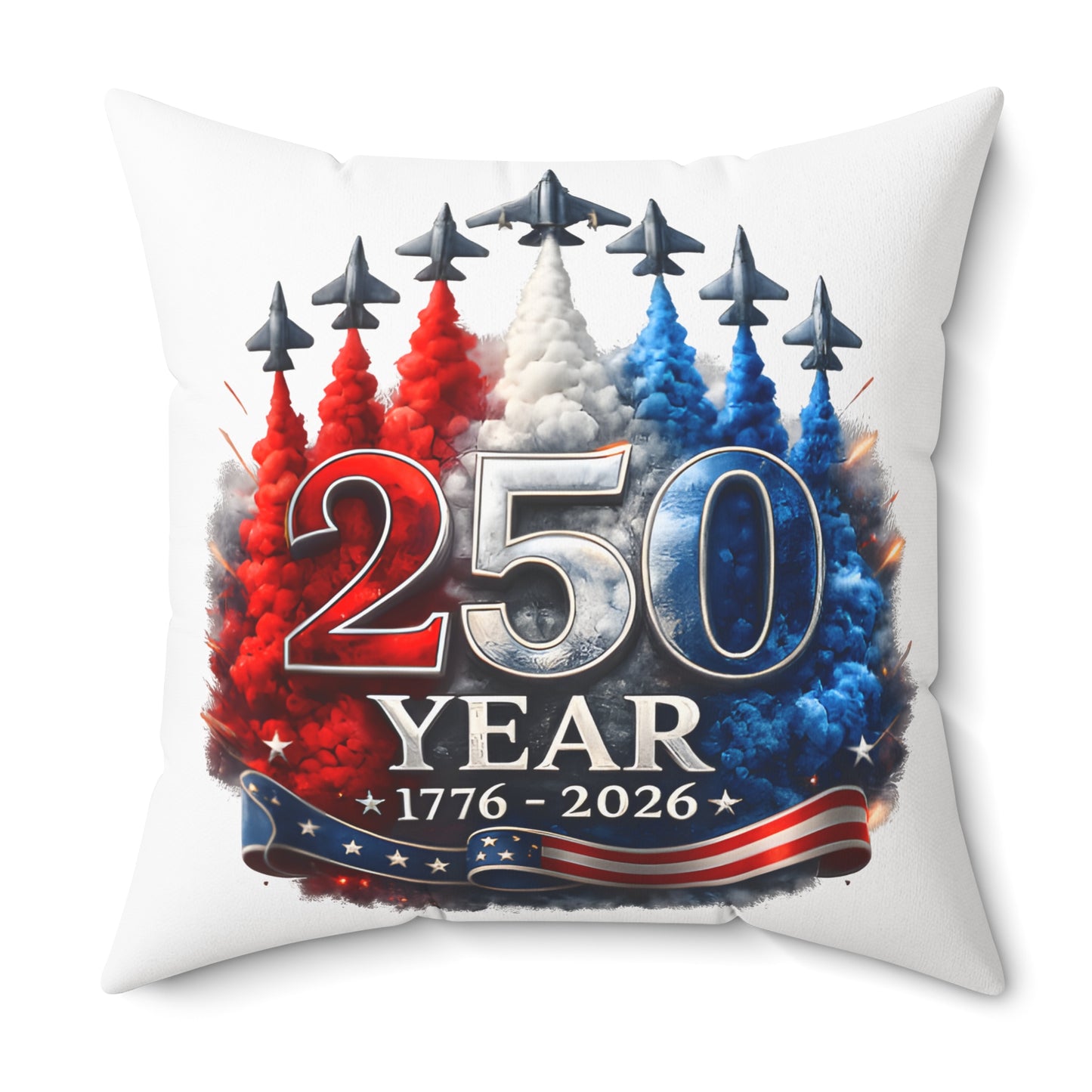 Spun Polyester Square Pillow