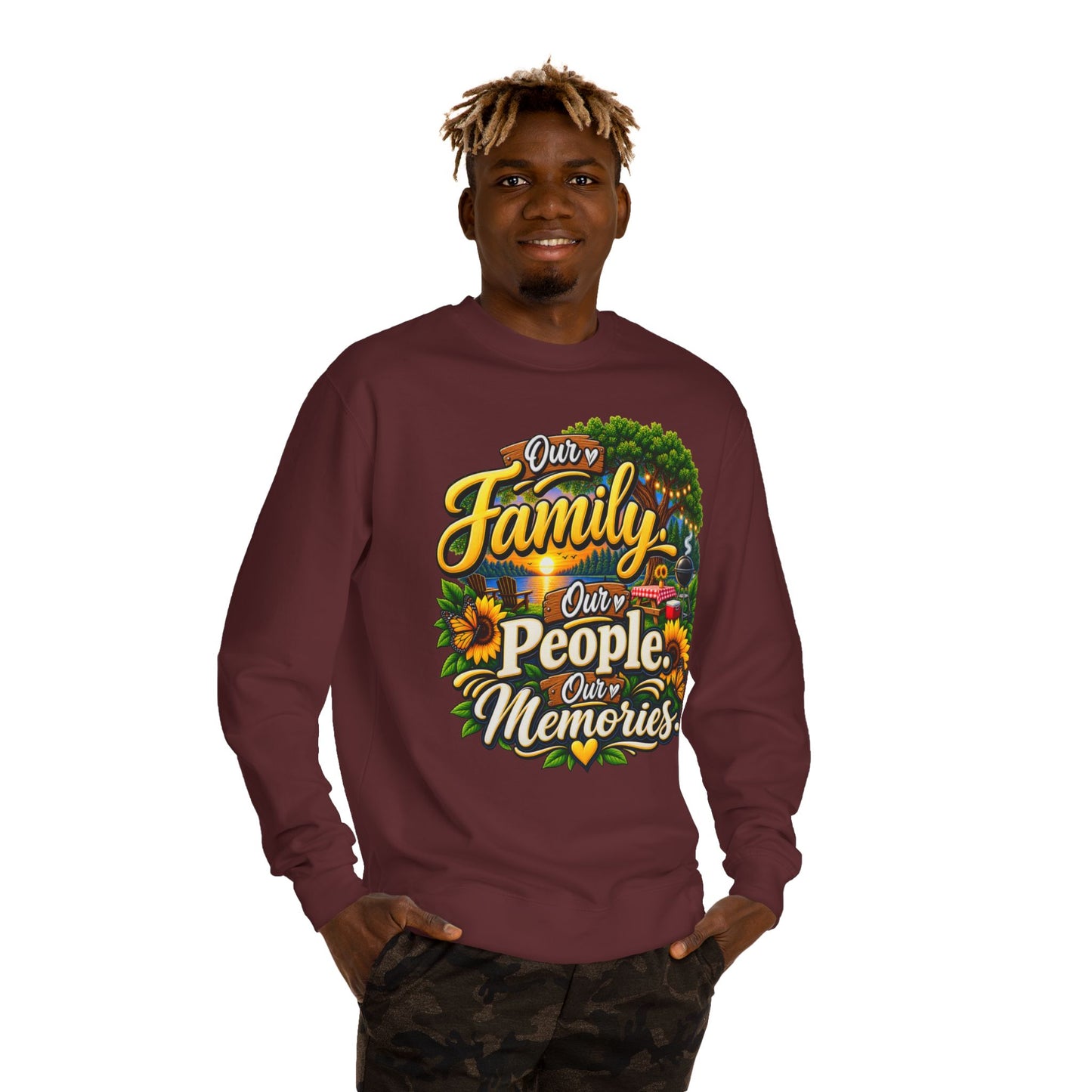 Family People Memories Sweatshirt — Our Family, Our People, Our Memories Crewneck