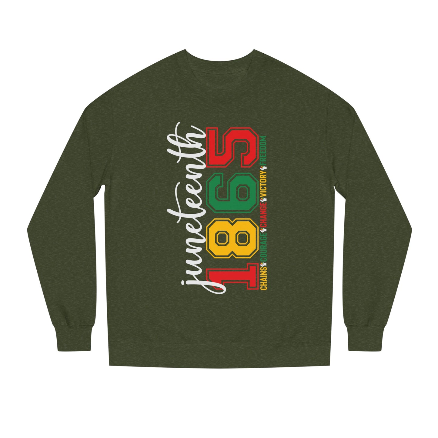 Juneteenth 1865 Crewneck Sweatshirt – Black Liberation Pride Graphic