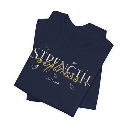 Strength & Softness Tee — Inspirational Women's Faith Graphic T‑Shirt